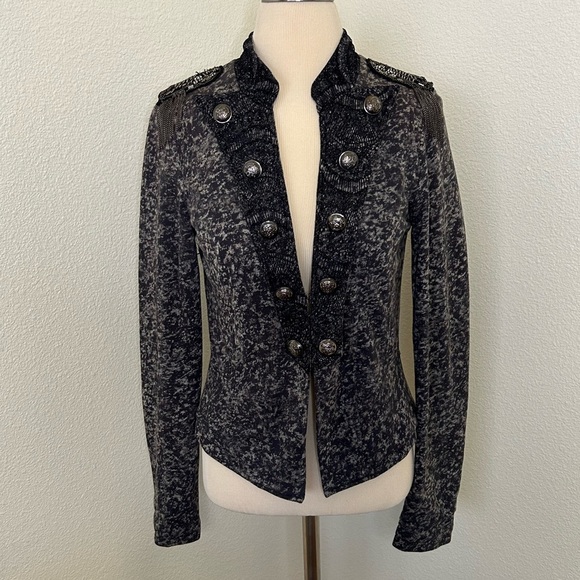 Daytrip Jackets & Blazers - DAYTRIP statement jacket black gray sequins chains small